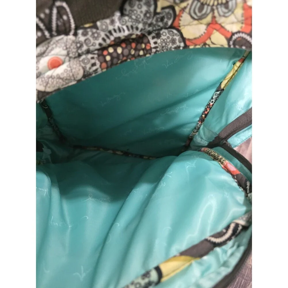 Vera Bradley Flower Shower quilted laptop backpack, discontinued pattern